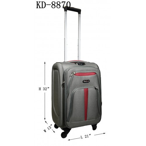 PG8870-4 20" 24" 28" 32" 4-in-1 Set Softside Expandable Luggage with Spinner Wheels