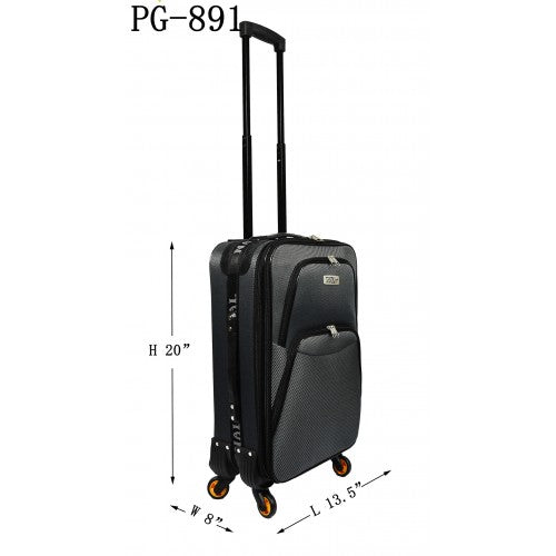 PG891-3 20" 27" 31" 3-in-1 Set Softside Expandable Luggage with Spinner Wheels