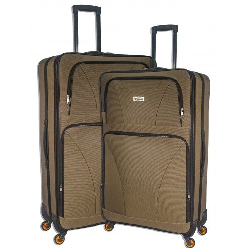 PG490-2 28" 31" 2-in-1 Set Softside Expandable Luggage with Spinner Wheels